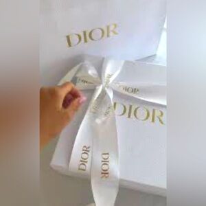 ! DIOR White Gift Box 12.5 x 9 x 4.5” w/ Tied Ribbon + Outer Box 🥳